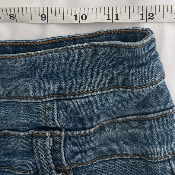 Eunina Ruby High Rise Stacked Waist Denim Shorts Size Small - Picture 7 of 8